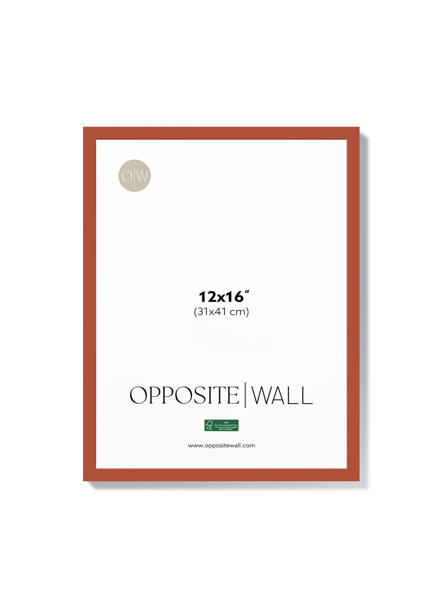 Terracotta Wood Frame, 12x16 in | 31x41 cm