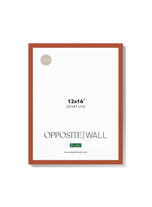 Terracotta Wood Frame, 12x16 in | 31x41 cm