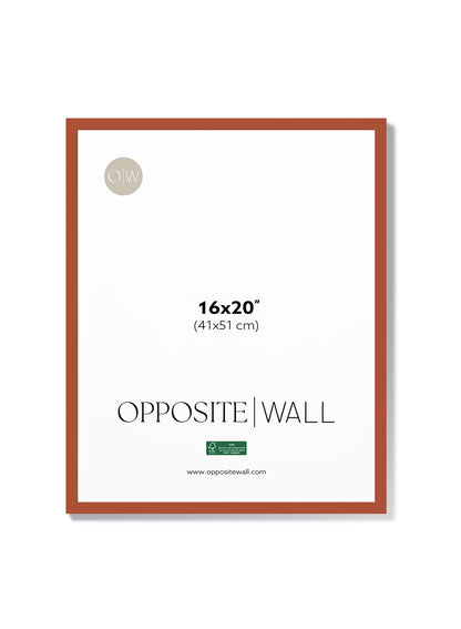 Terracotta Wood Frame, 16x20 in | 41x51 cm