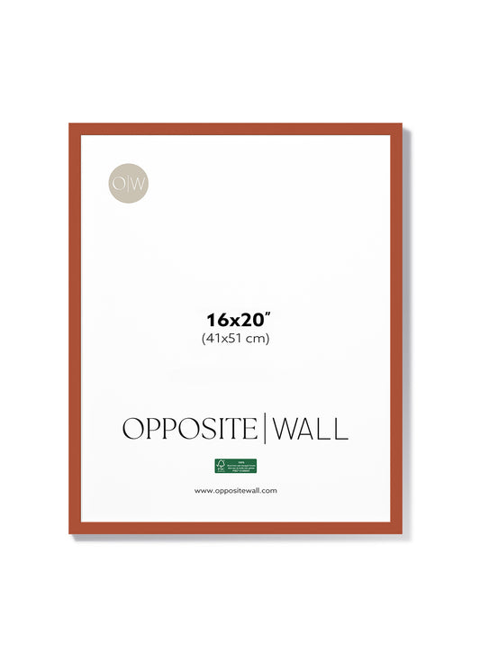 Terracotta Wood Frame, 16x20 in | 41x51 cm