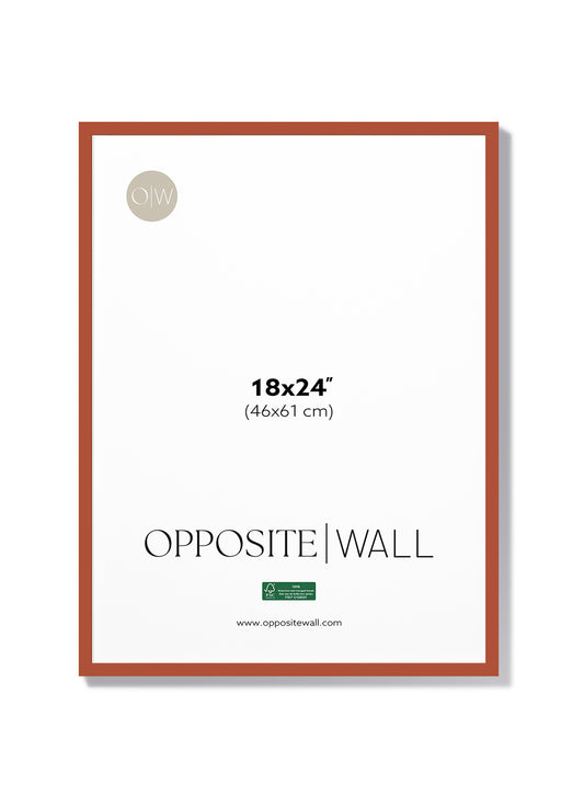 Terracotta Wood Frame, 18x24 in | 46x61 cm