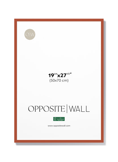 Terracotta Wood Frame, 19¾x27½ in | 50x70 cm