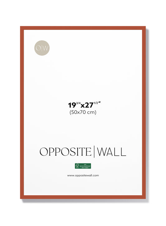 Terracotta Wood Frame, 19¾x27½ in | 50x70 cm