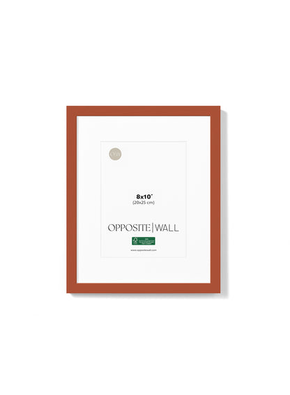 Terracotta Wood Frame, 8x10 in | 20x25 cm