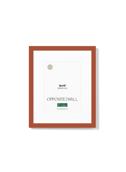 Terracotta Wood Frame, 8x10 in | 20x25 cm