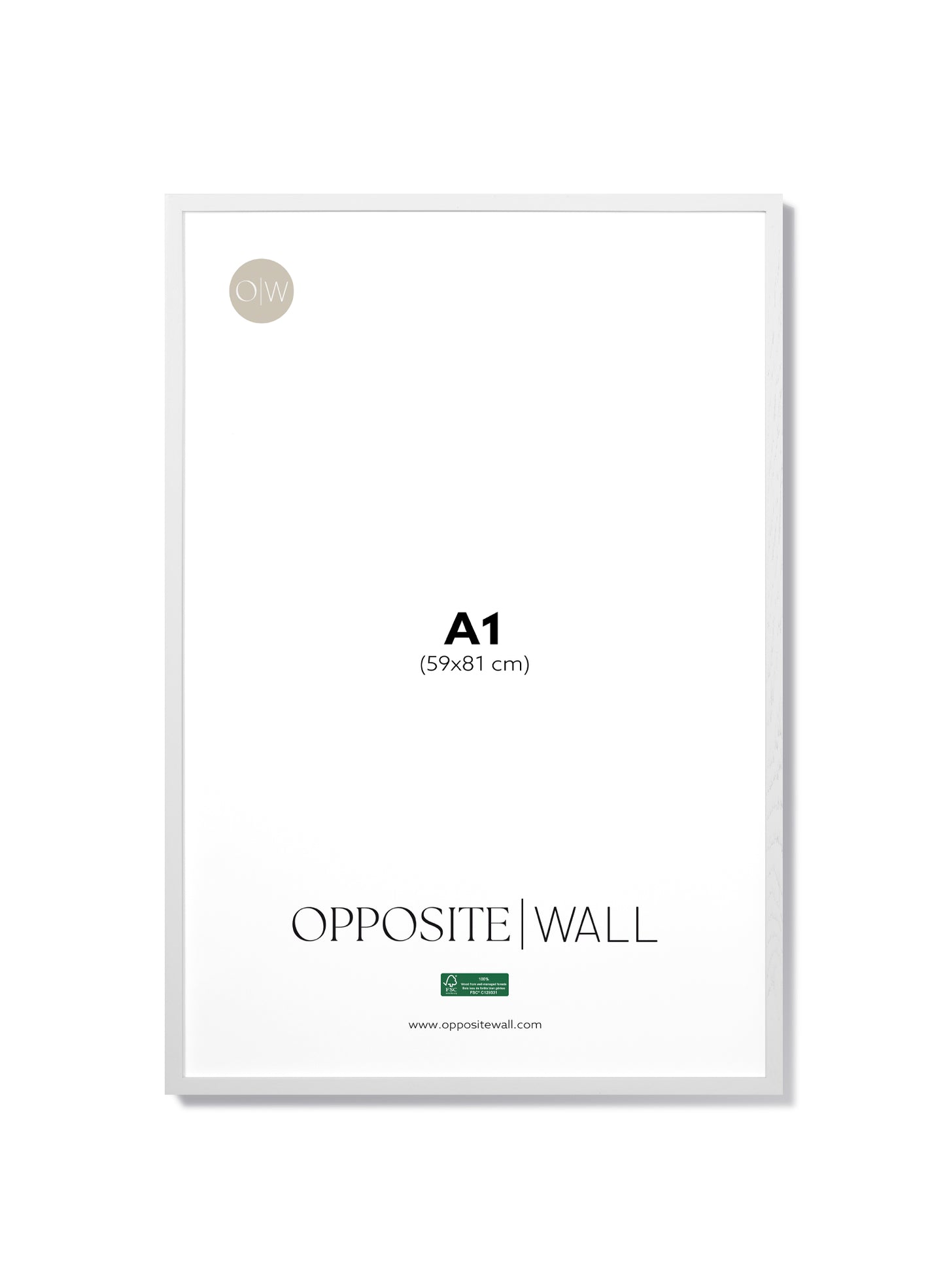 White Oak Frame, A1 | 59x84 cm