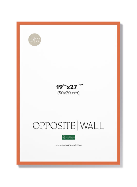 Coral Wood Frame, 19¾x27½ in | 50x70 cm