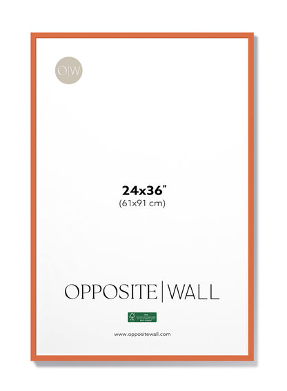 Coral Wood Frame, 24x36 in | 61x91 cm