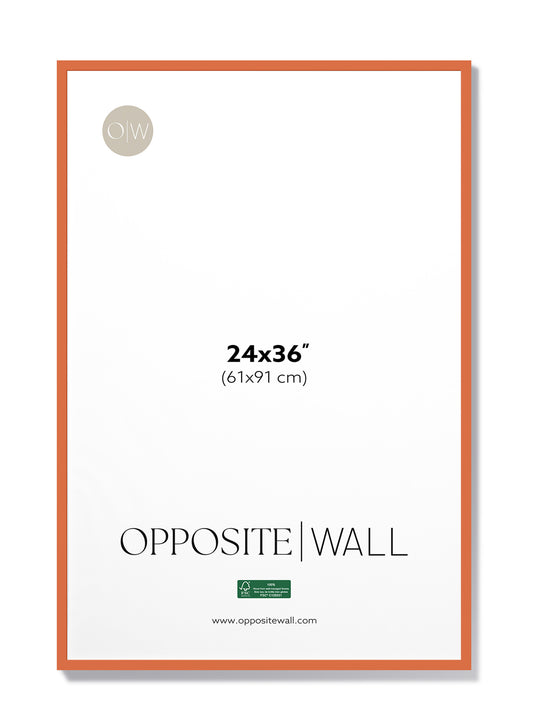 Coral Wood Frame, 24x36 in | 61x91 cm