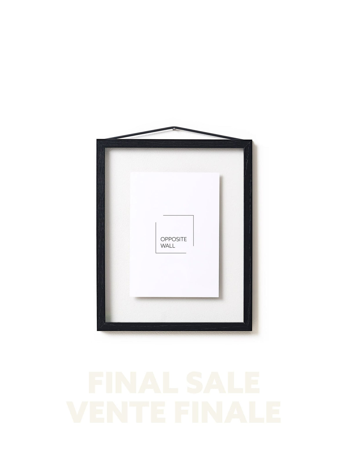 FINAL SALE - Floating Black Oak Frame, 8x10 in | 20x25 cm