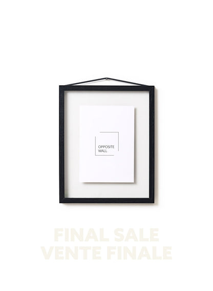 FINAL SALE - Floating Black Oak Frame, 8x10 in | 20x25 cm
