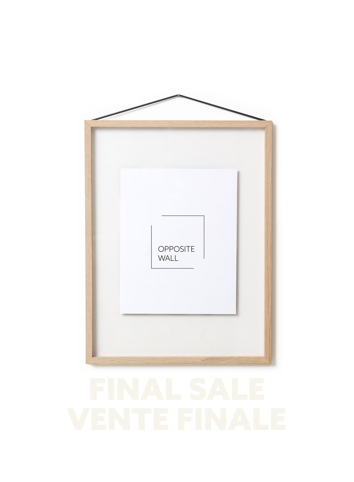 FINAL SALE - Floating Solid Oak Frame, 12x16 in | 31x41 cm