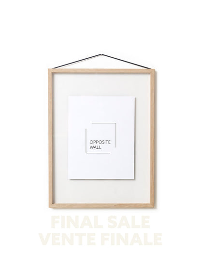 FINAL SALE - Floating Solid Oak Frame, 12x16 in | 31x41 cm