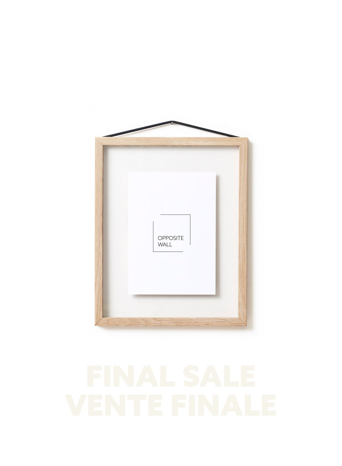 FINAL SALE - Floating Solid Oak Frame, 8x10 in | 20x25 cm