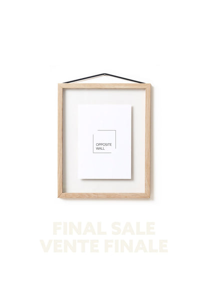 FINAL SALE - Floating Solid Oak Frame, 8x10 in | 20x25 cm