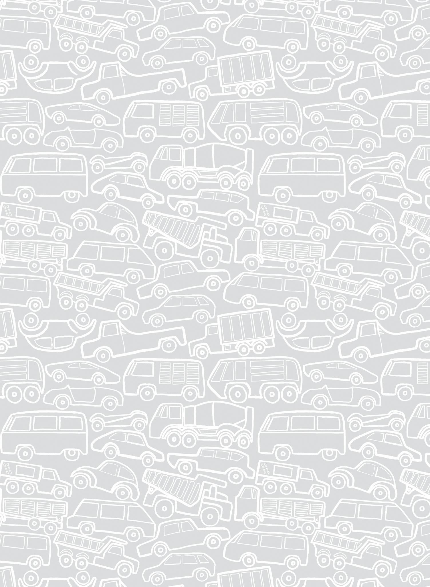 Traffic Jam is a Minimalist wallpaper by Opposite Wall of a cars & trucks pack together.