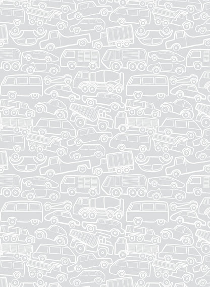 Traffic Jam is a Minimalist wallpaper by Opposite Wall of a cars & trucks pack together.