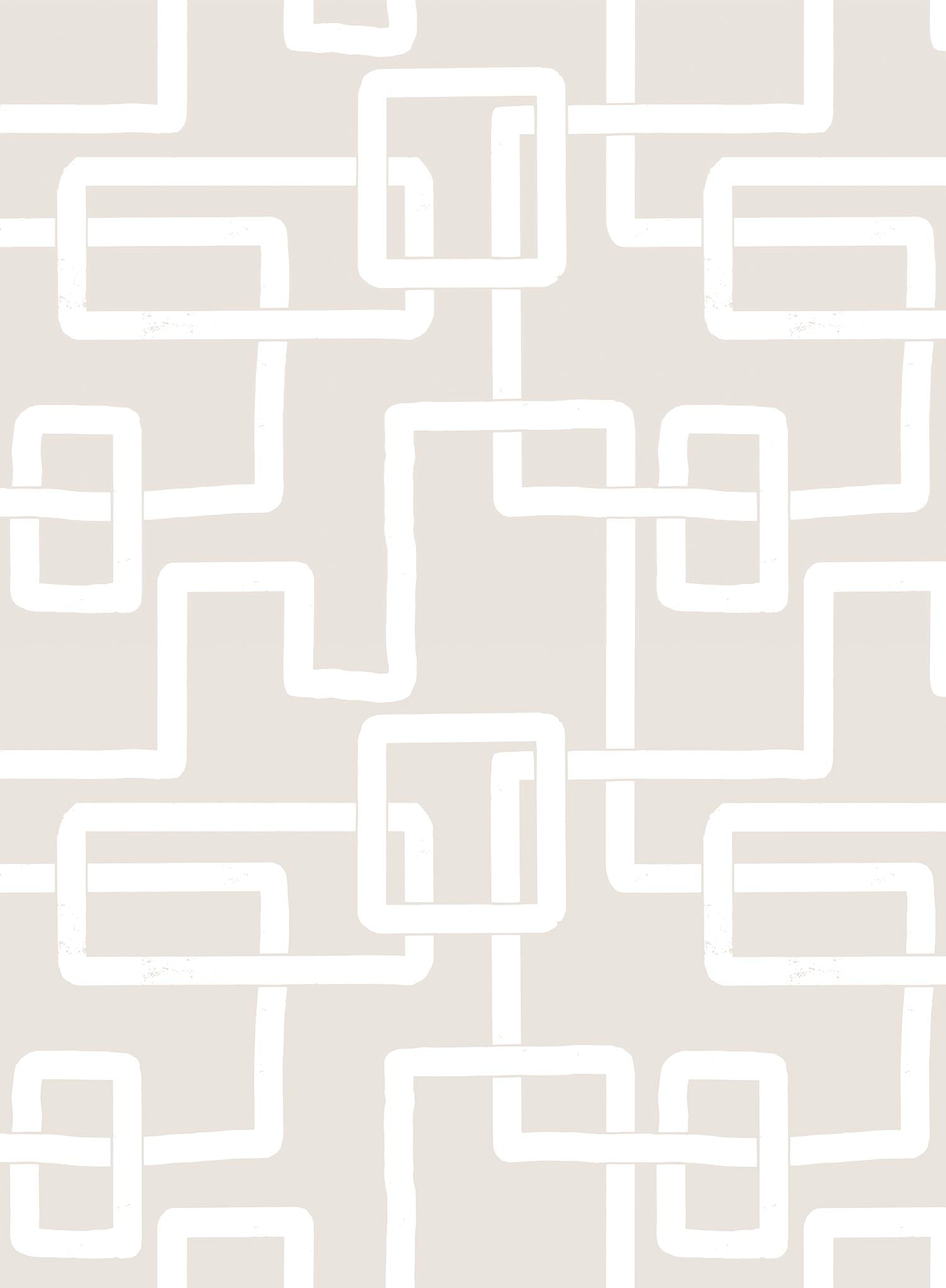 Imbroglio is a minimalist wallpaper by Opposite Wall of lines forming a path to resemble a maze.