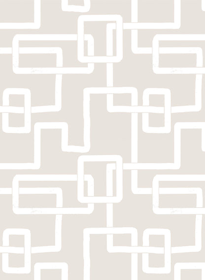 Imbroglio is a minimalist wallpaper by Opposite Wall of lines forming a path to resemble a maze.