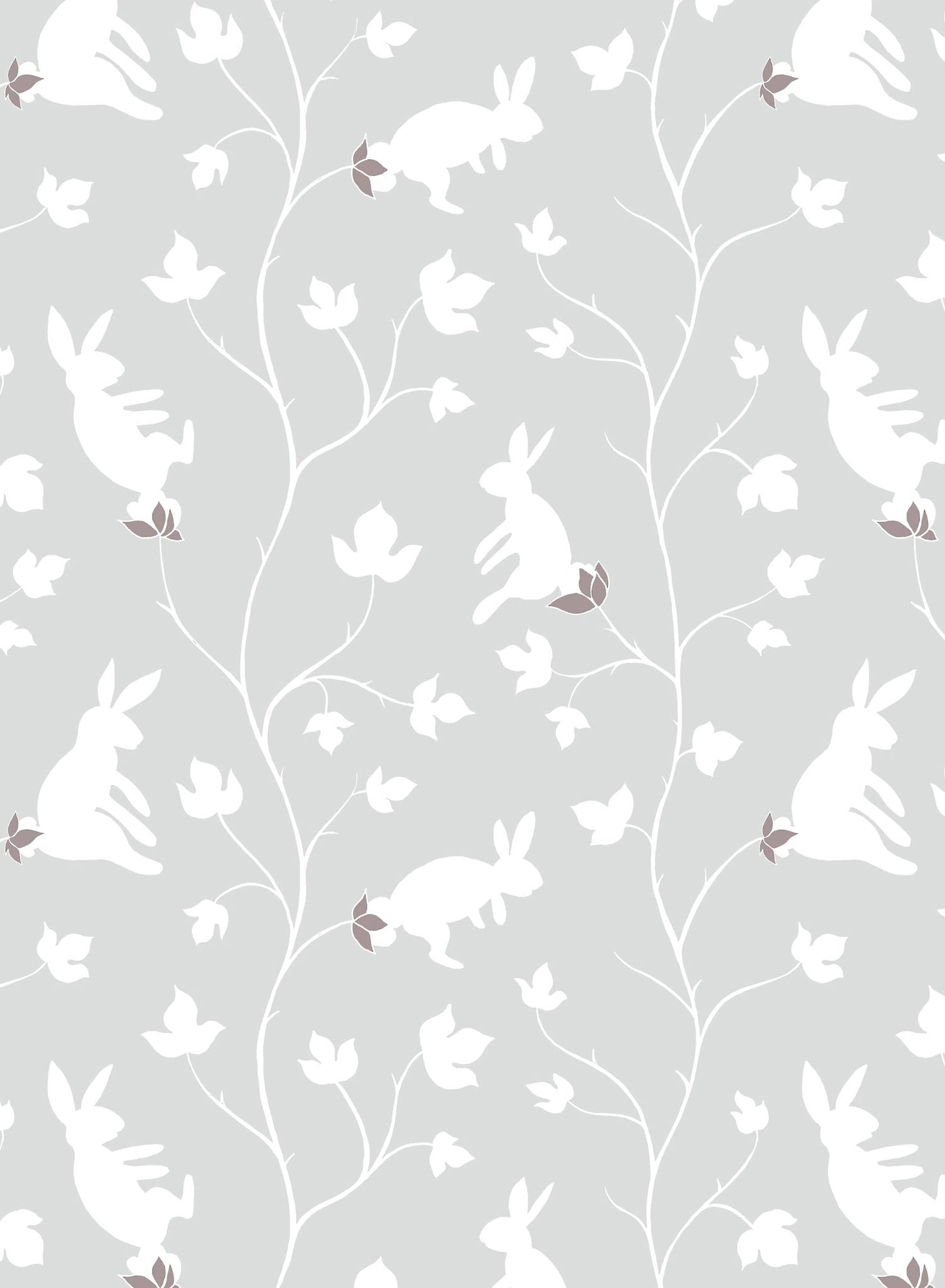 Bunny Tree is a minimalist wallpaper by Opposite Wall of rabbits growing in trees.