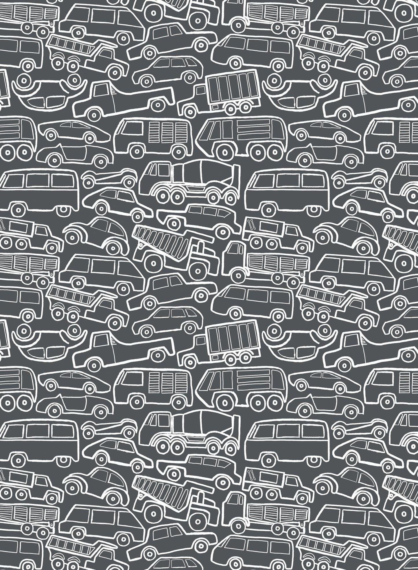 Traffic Jam is a Minimalist wallpaper by Opposite Wall of a cars & trucks pack together.