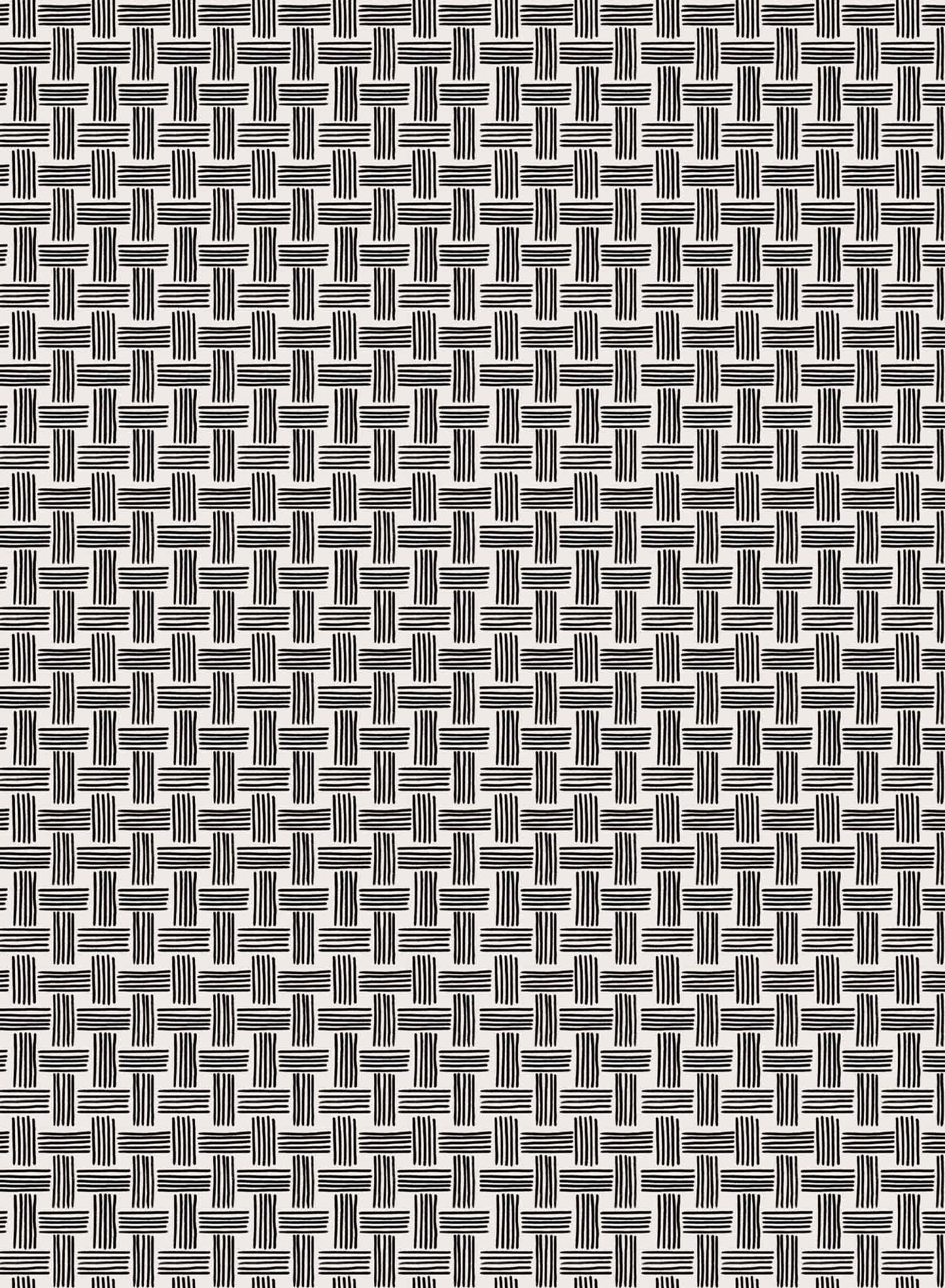 Basket Case is a minimalist wallpaper by Opposite Wall of a basket weave pattern.