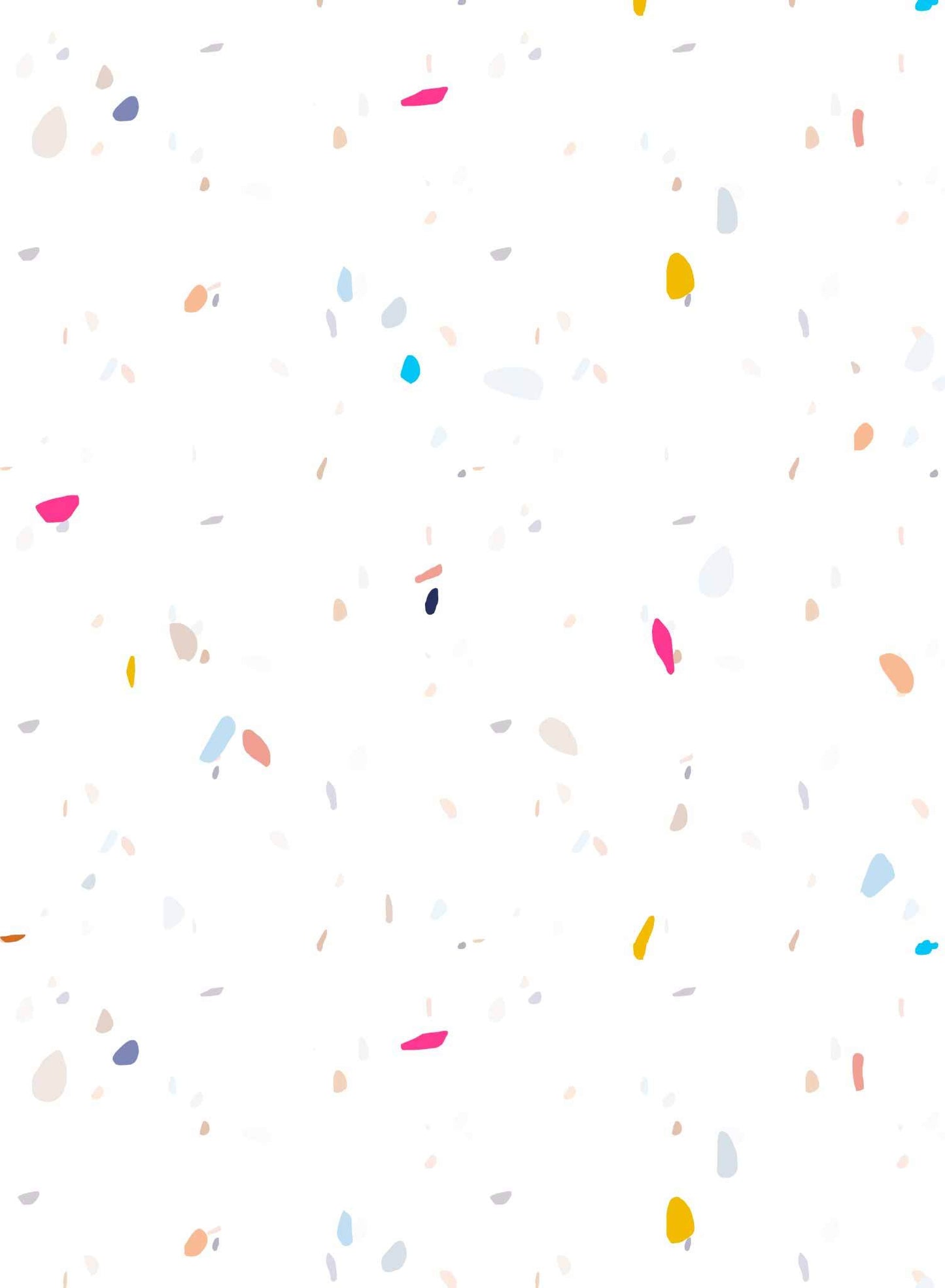 Confetti is a minimalist wallpaper by Opposite Wall of colourful confetti floating around.