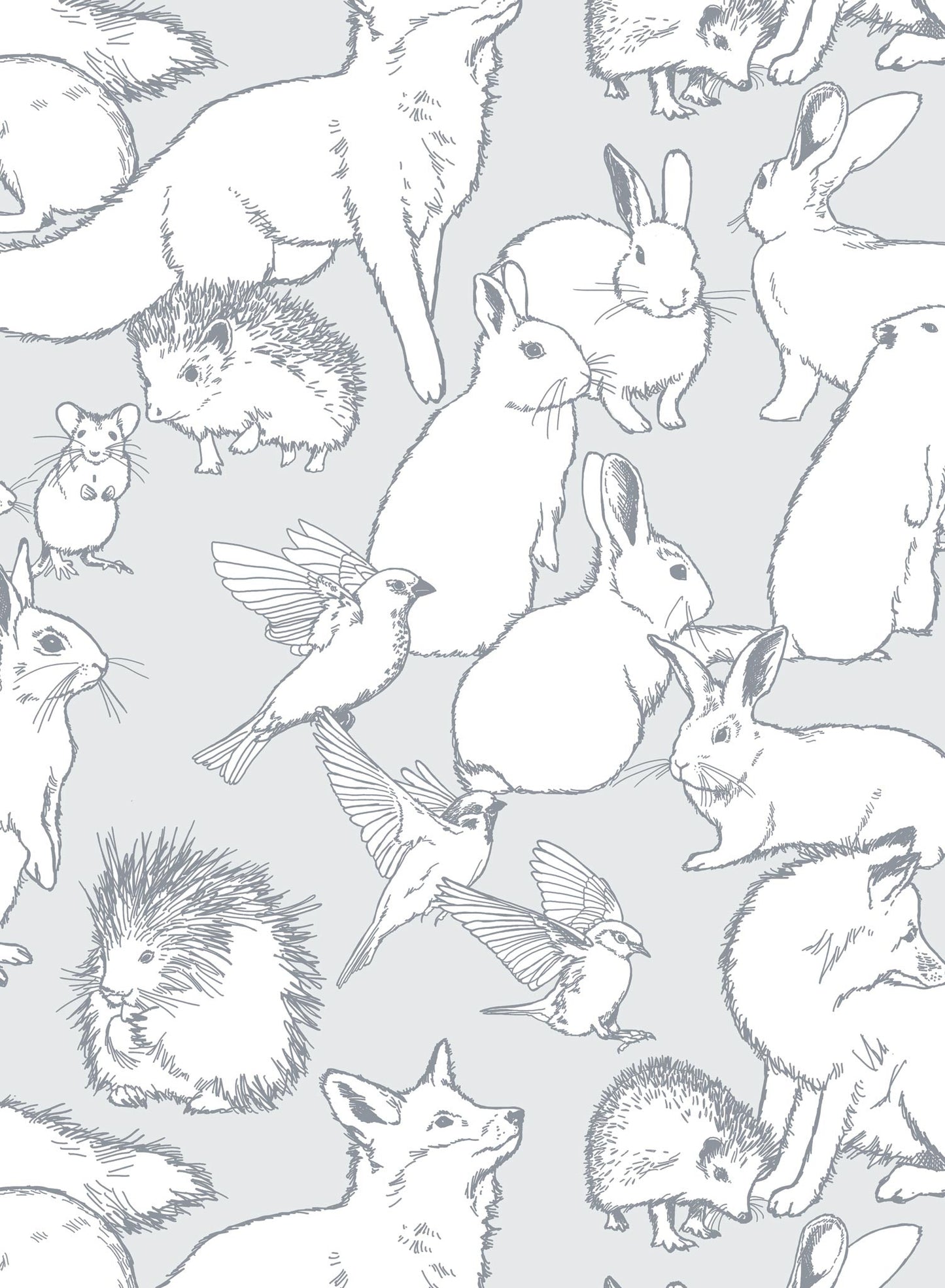 Hundred Acre Wood ia a Minimalist wallpaper by Opposite Wall of a small animals of the forest