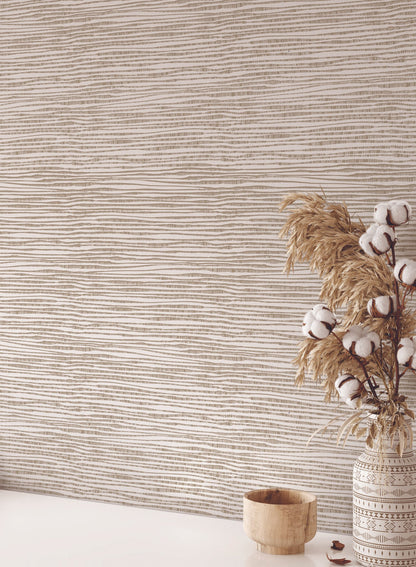 Catalogne is a minimalist wallpaper by Opposite Wall of a collection of very thin striped waves.