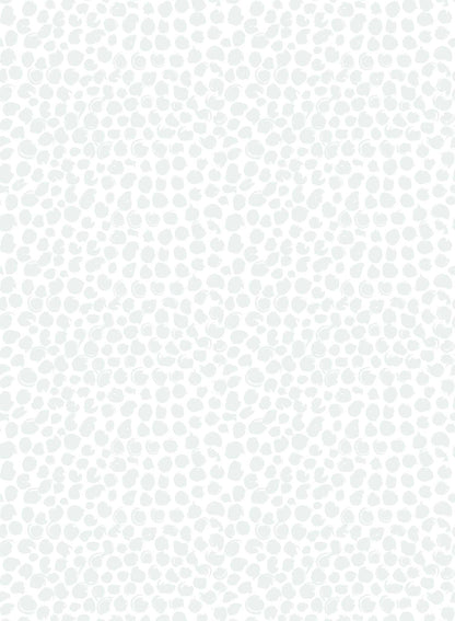 On the Dot is a minimalist wallpaper by Opposite Wall of imperfect dots of different sizes and looks.