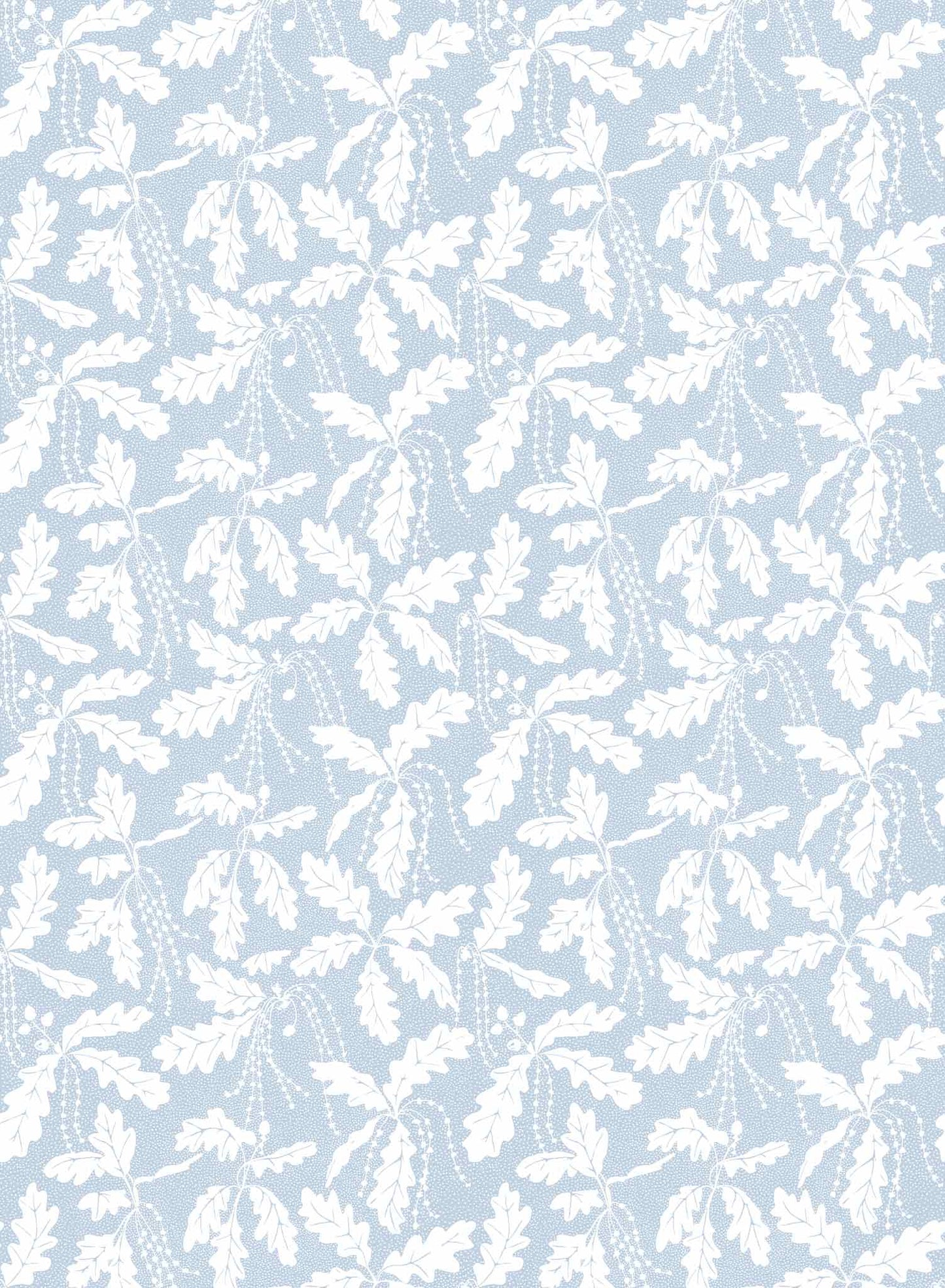 Oak Catkin is a minimalist wallpaper by Opposite Wall of leaves and catkins of oak trees.