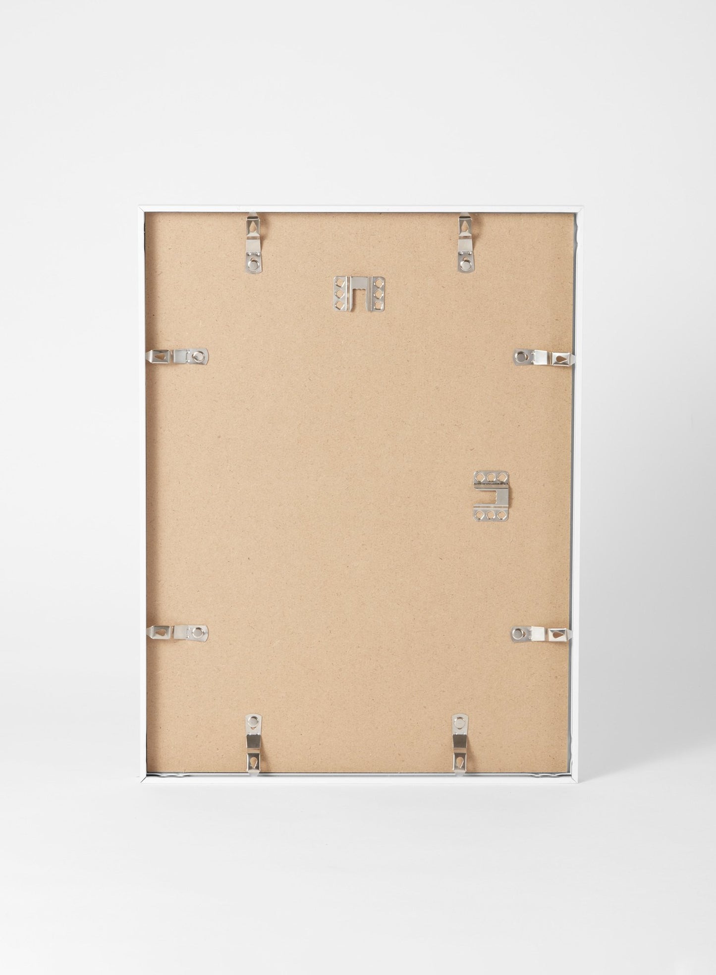 Scandinavian white oak frame by Opposite Wall - Back of the frame and metal fasteners - Size 20x28 inches