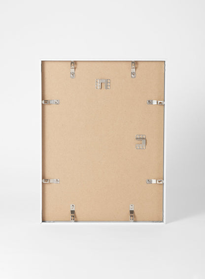 Scandinavian white oak frame by Opposite Wall - Back of the frame and metal fasteners - Size 20x28 inches