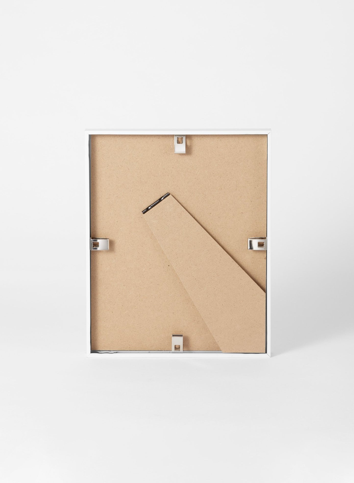 Scandinavian white oak frame by Opposite Wall - Back of the frame and metal fasteners - Size 5x7 inches