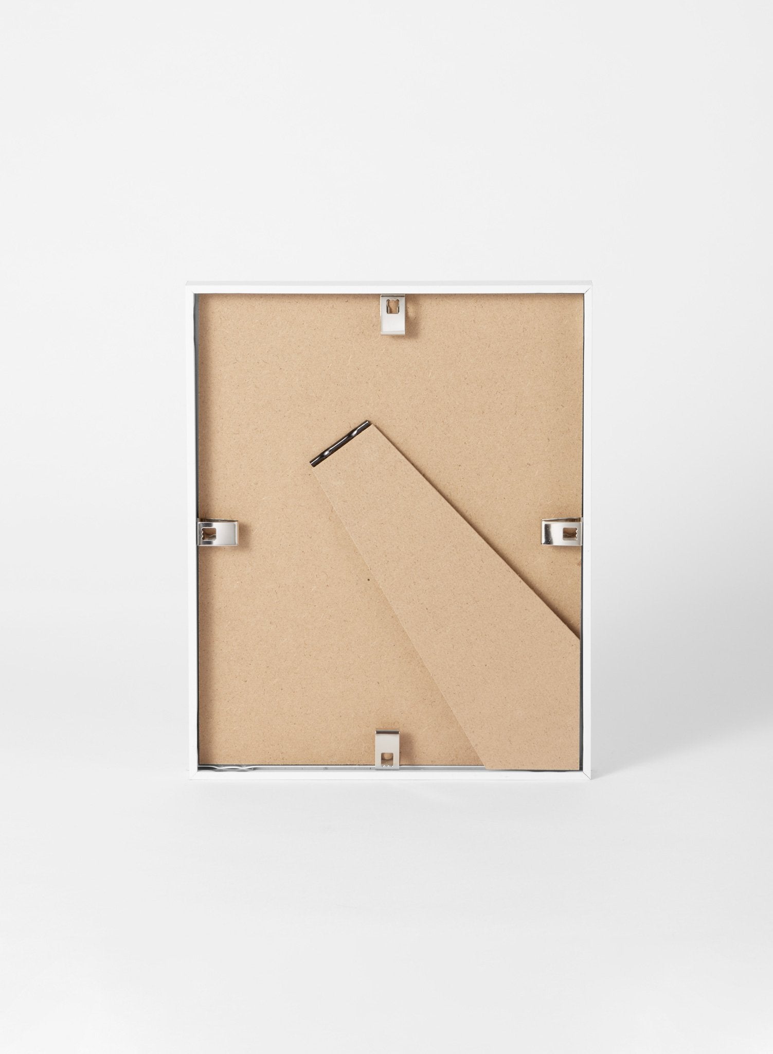 Scandinavian white oak frame by Opposite Wall - Back of the frame and metal fasteners - Size 5x7 inches