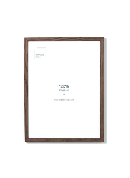 Scandinavian dark oak frame by Opposite Wall - Front of the frame - Size 12x16