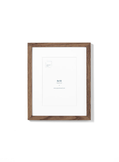 Scandinavian dark oak frame by Opposite Wall - Front of the frame - Size 8x10