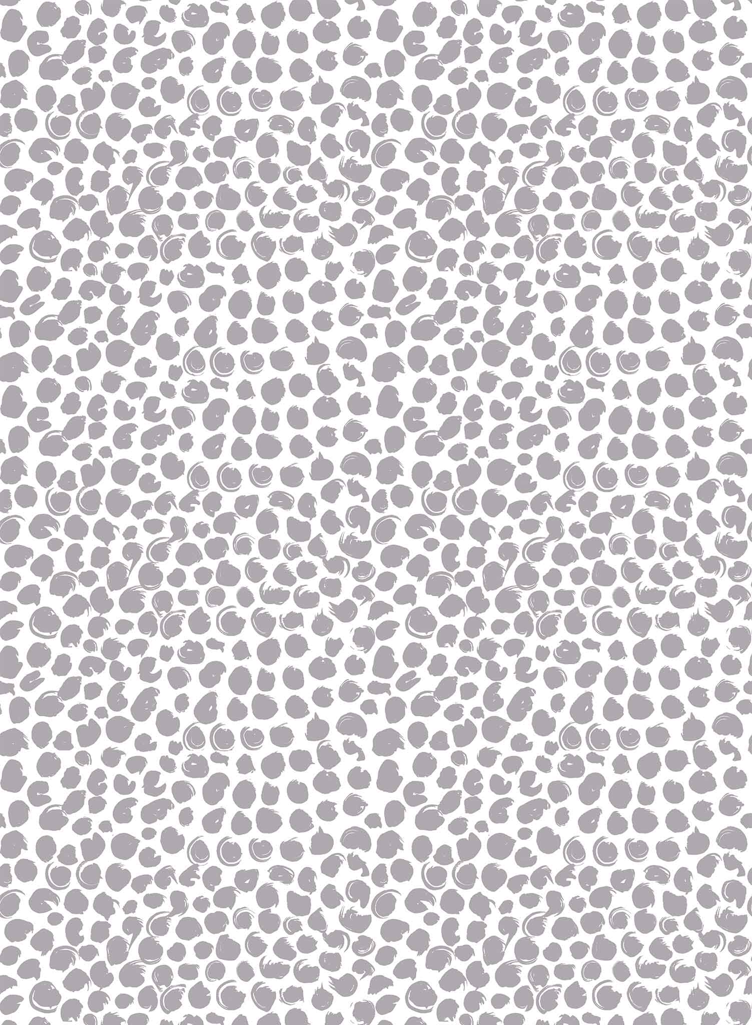 On the Dot is a minimalist wallpaper by Opposite Wall of imperfect dots of different sizes and looks.