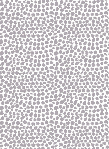 On the Dot is a minimalist wallpaper by Opposite Wall of imperfect dots of different sizes and looks.