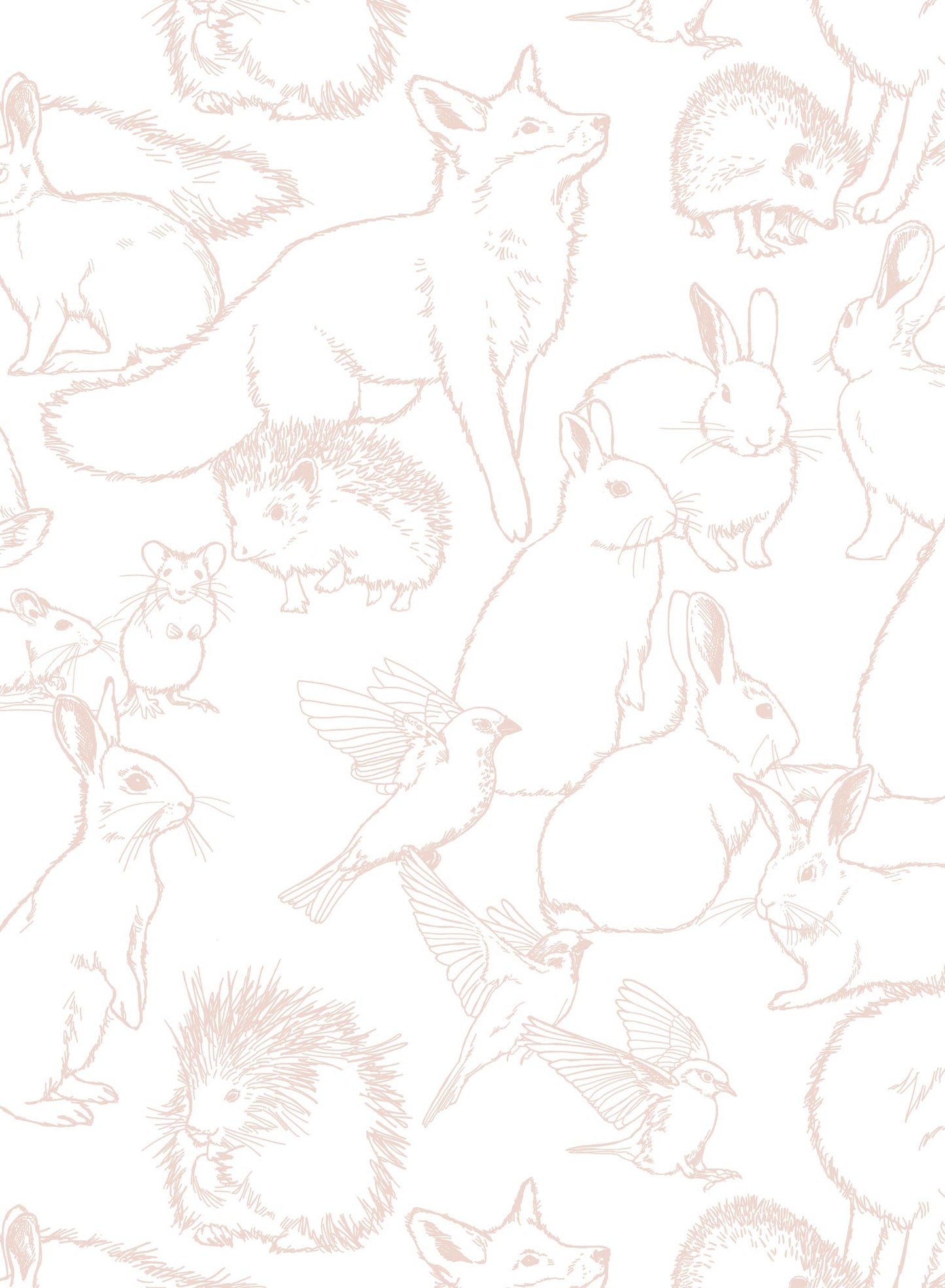 Hundred Acre Wood ia a Minimalist wallpaper by Opposite Wall of a small animals of the forest