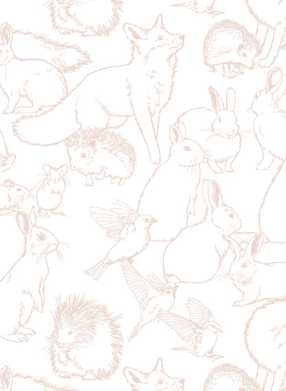 Hundred Acre Wood ia a Minimalist wallpaper by Opposite Wall of a small animals of the forest