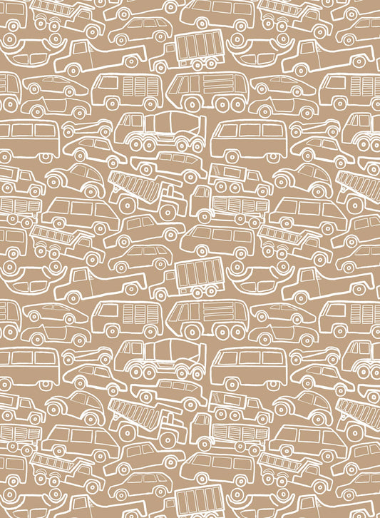 Traffic Jam is a Minimalist wallpaper by Opposite Wall of a cars & trucks pack together.