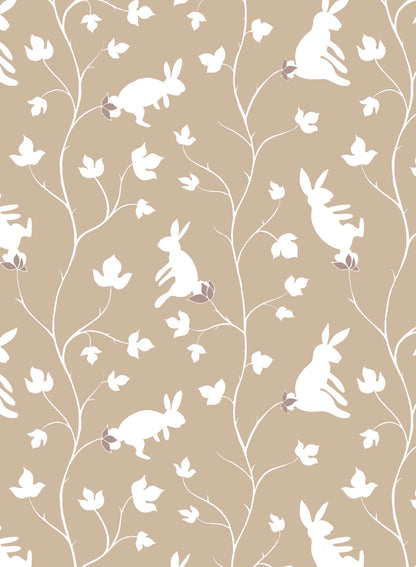 Bunny Tree is a minimalist wallpaper by Opposite Wall of rabbits growing in trees.