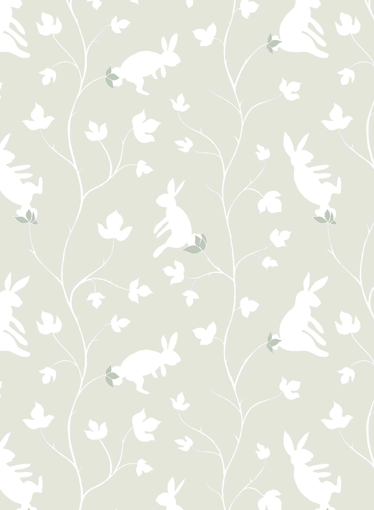 Bunny Tree is a minimalist wallpaper by Opposite Wall of rabbits growing in trees.