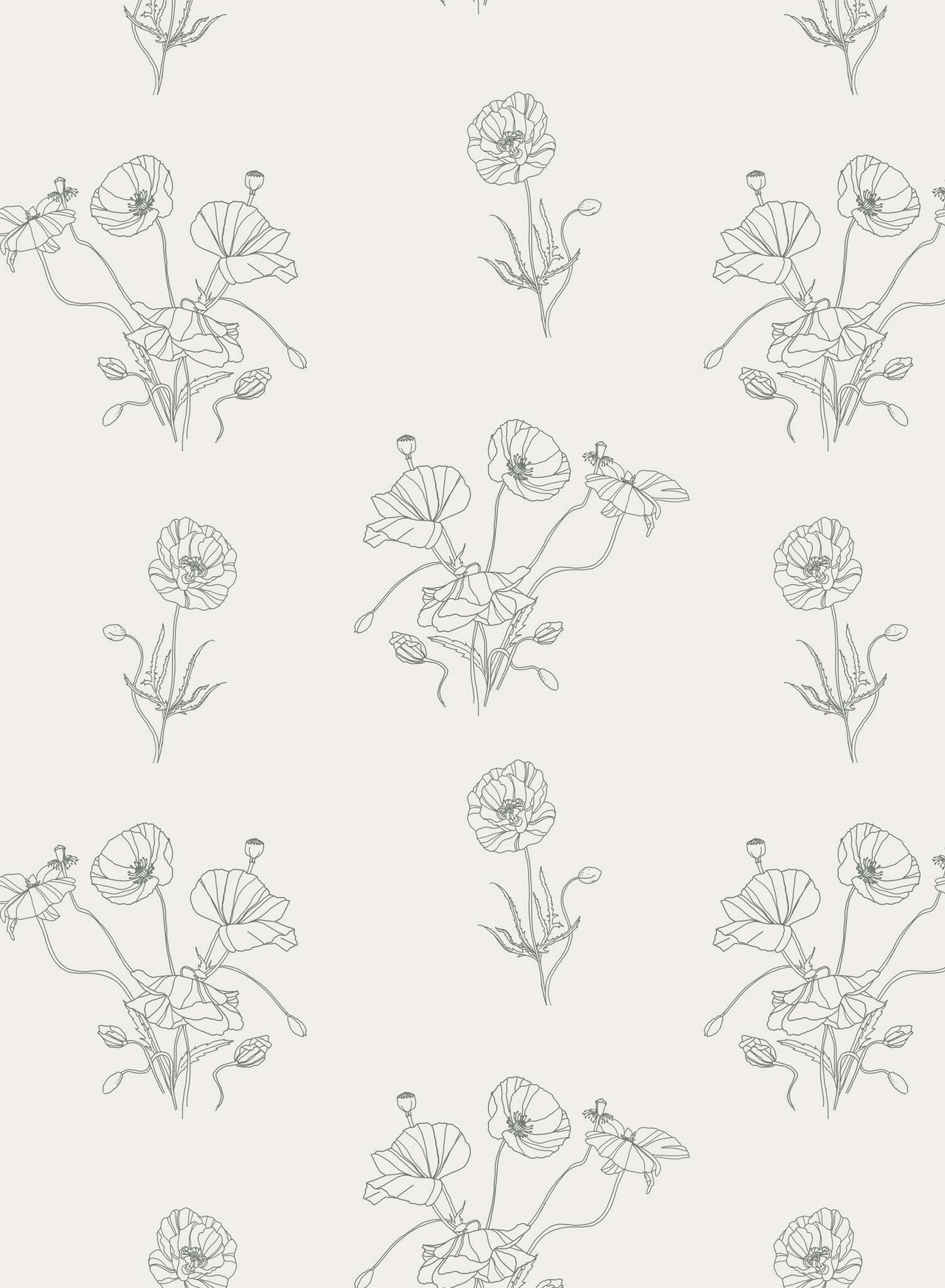 Springfield is a Minimalist wallpaper by Opposite Wall of poppies flowers.