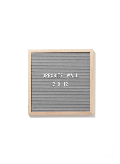 Solid Oak Letter Board, Grey Felt | 12x12