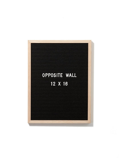 Solid Oak Letter Board, Black Felt | 12x16