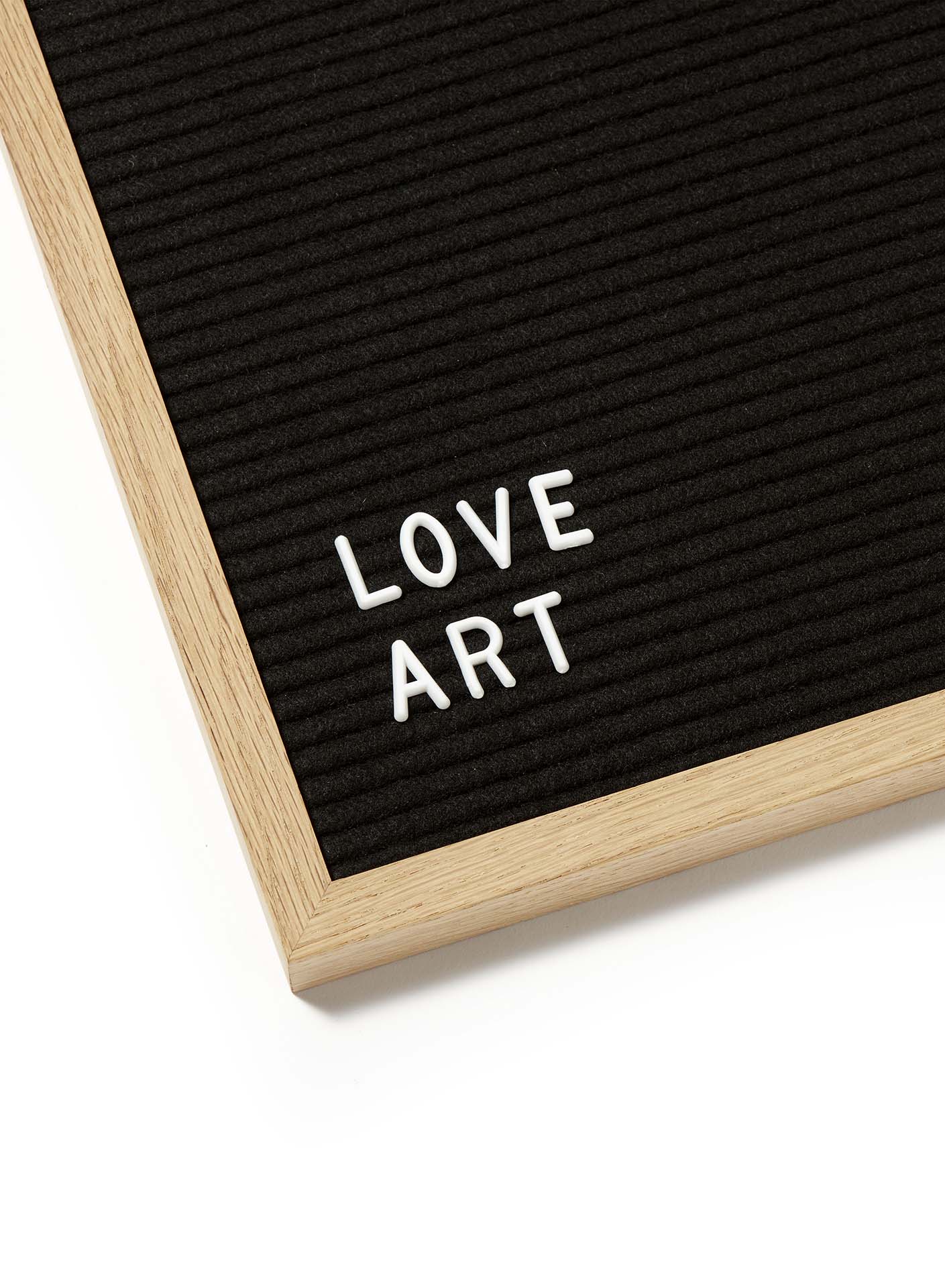 Solid Oak Letter Board, Black Felt | 12x16