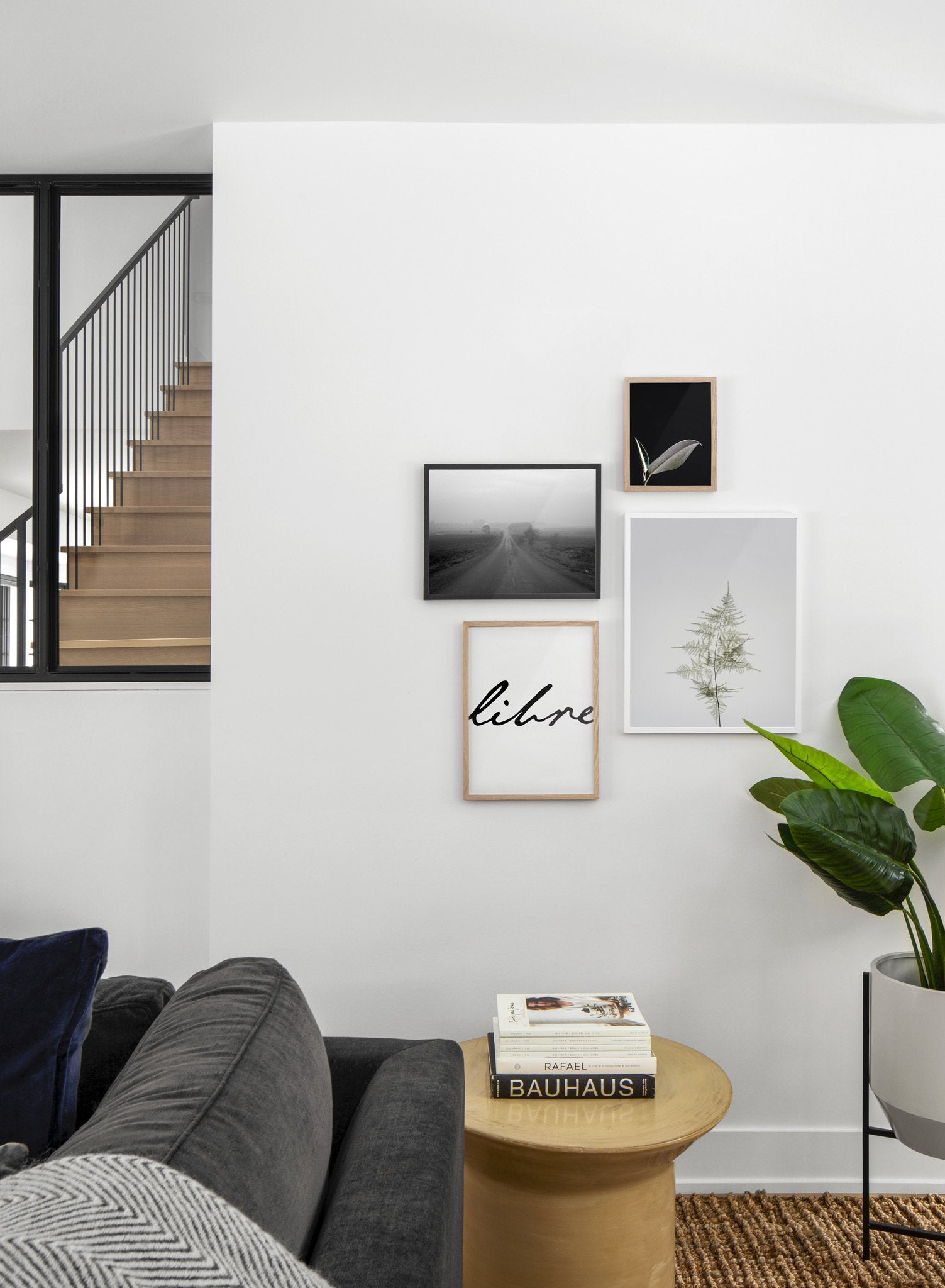 Young Fern modern minimalist photography poster by Opposite Wall - Living room - Gallery Wall