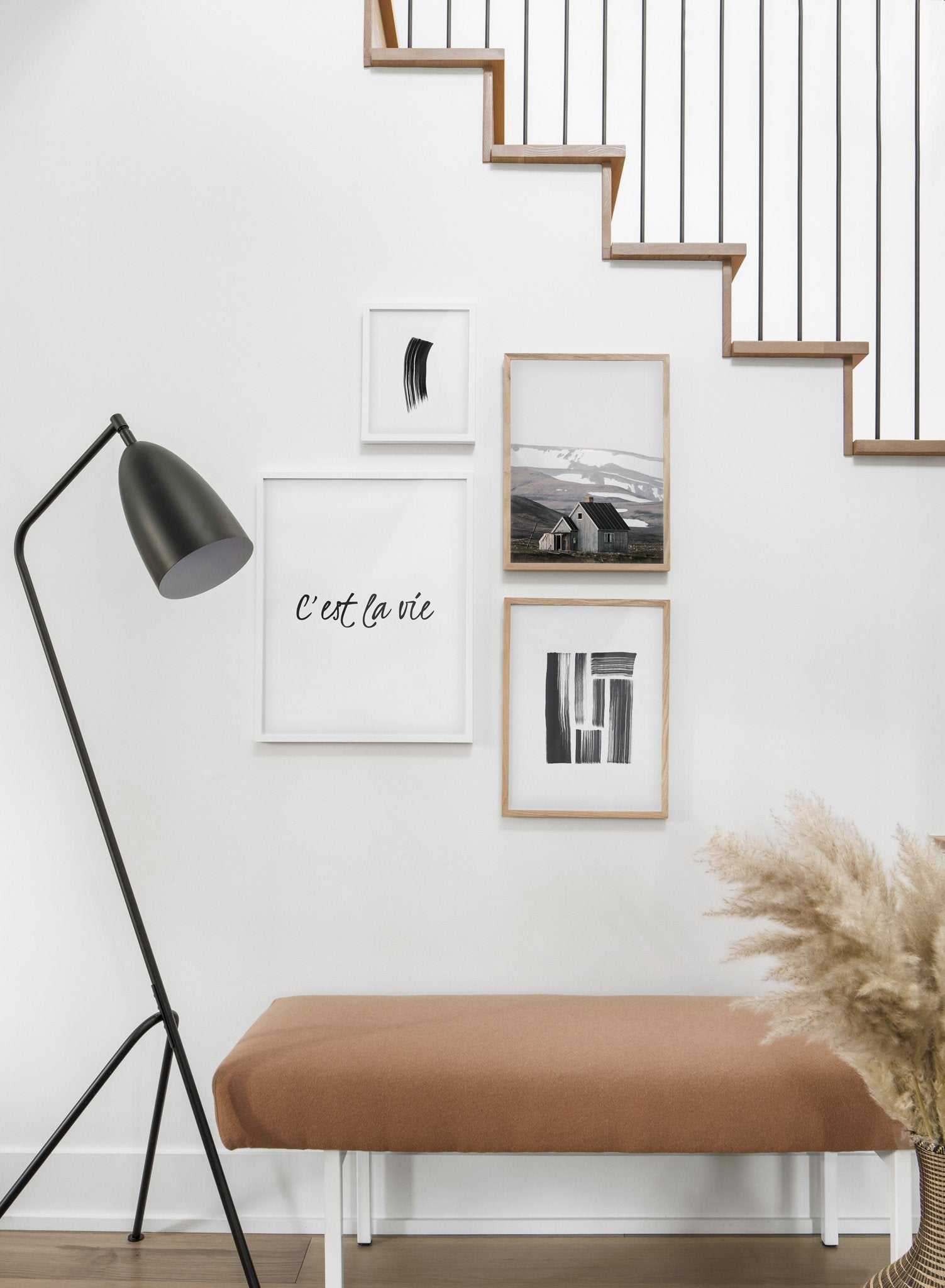 Farm Landscape - Sand desert modern minimalist photography poster by Opposite Wall - Hallway with a staircase